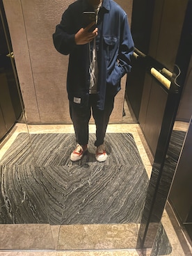 「Maison MIHARA YASUHIRO（メゾンミハラヤスヒロ）のアイテム」を使った、Tetsuさん（メンズ・183cm）の春コーディネート