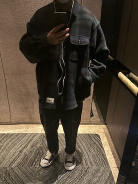 「WTAPS（ダブルタップス）のアイテム」を使った、Tetsuさん（メンズ・183cm）の春コーディネート