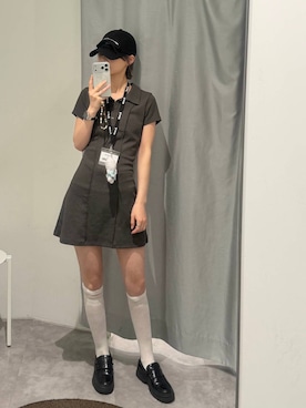 「3.3 Field Trip （3.3フィールドトリップ）のアイテム」を使った、ɐʞnɹɐɥさん（レディース・165cm）の春コーディネート