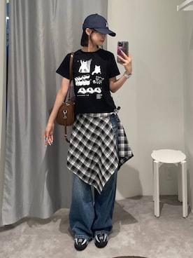 「アイテム（リング）」を使った、ɐʞnɹɐɥさん（レディース・165cm）の夏コーディネート