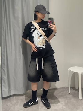 「アイテム（ソックス/靴下）」を使った、ɐʞnɹɐɥさん（レディース・165cm・20代）の夏コーディネート