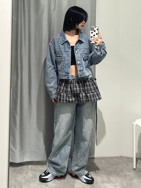 「アイテム（ジャケット/アウター）」を使った、ɐʞnɹɐɥさん（レディース・165cm）の夏コーディネート