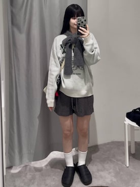 「アイテム（キーホルダー）」を使った、ɐʞnɹɐɥさん（レディース・165cm・20代）の秋コーディネート