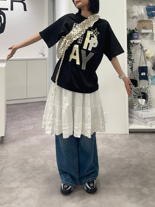 Tシャツ・カットソー Wai Kei HAPPY Patchwork Short Sleeve T-shirt 5BSA066 UNISEX】Wai Kei／ハッピーパッチワークT（Tシャツ/カットソー