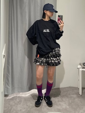 「アイテム（帽子）」を使った、ɐʞnɹɐɥさん（レディース・165cm・20代）の夏コーディネート