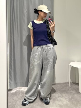 「PLACE STUDIO（プレイススタジオ）のアイテム」を使った、ɐʞnɹɐɥさん（レディース・165cm）の夏コーディネート