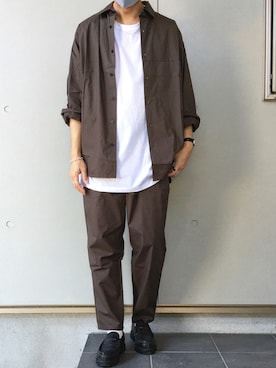 「nowm（ノウム）のアイテム（ジャケット/アウター）」を使った、TAKAさん（メンズ・175cm）の秋コーディネート