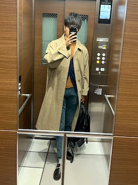 「アイテム（ベスト）」を使った、もんぎ たっくとさん（メンズ・177cm・30代）の冬コーディネート