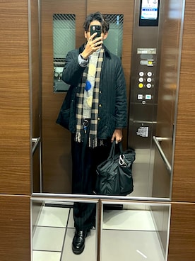 「INSCRIRE（アンスクリア）のアイテム」を使った、もんぎ たっくとさん（メンズ・177cm）の春コーディネート