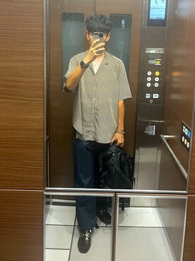「417 EDIFICE（フォーワンセブンエディフィス）のアイテム」を使った、もんぎ たっくとさん（メンズ・177cm）の夏コーディネート