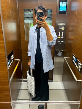 「CASEY CASEY（ケイシーケイシー）のアイテム」を使った、もんぎ たっくとさん（メンズ・177cm）の夏コーディネート