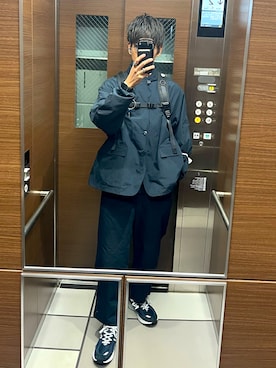 「アイテム（その他アウター）」を使った、もんぎ たっくとさん（メンズ・177cm・30代）の冬コーディネート