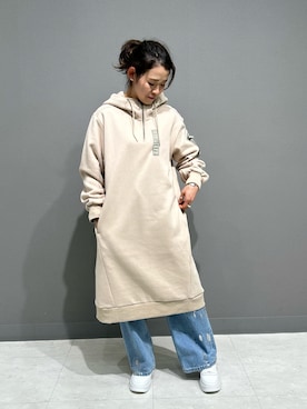 「AVIREX（アヴィレックス）のアイテム（ワンピース/ドレス）」を使った、Yasさん（レディース・156cm）の冬コーディネート