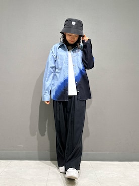 「AVIREX（アヴィレックス）のアイテム（ハット）」を使った、Yasさん（レディース・156cm）の春コーディネート
