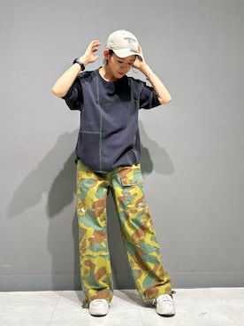 「AVIREX（アヴィレックス）のアイテム」を使った、Yasさん（レディース・156cm）の夏コーディネート