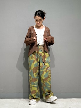 「AVIREX（アヴィレックス）のアイテム」を使った、Yasさん（レディース・156cm）の夏コーディネート