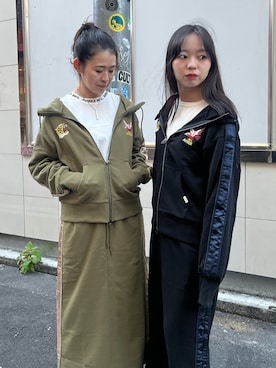 「AVIREX（アヴィレックス）のアイテム」を使った、Yasさん（レディース・156cm）の夏コーディネート