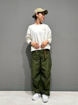 「アイテム（スウェット）」を使った、Yasさん（レディース・156cm）の秋コーディネート