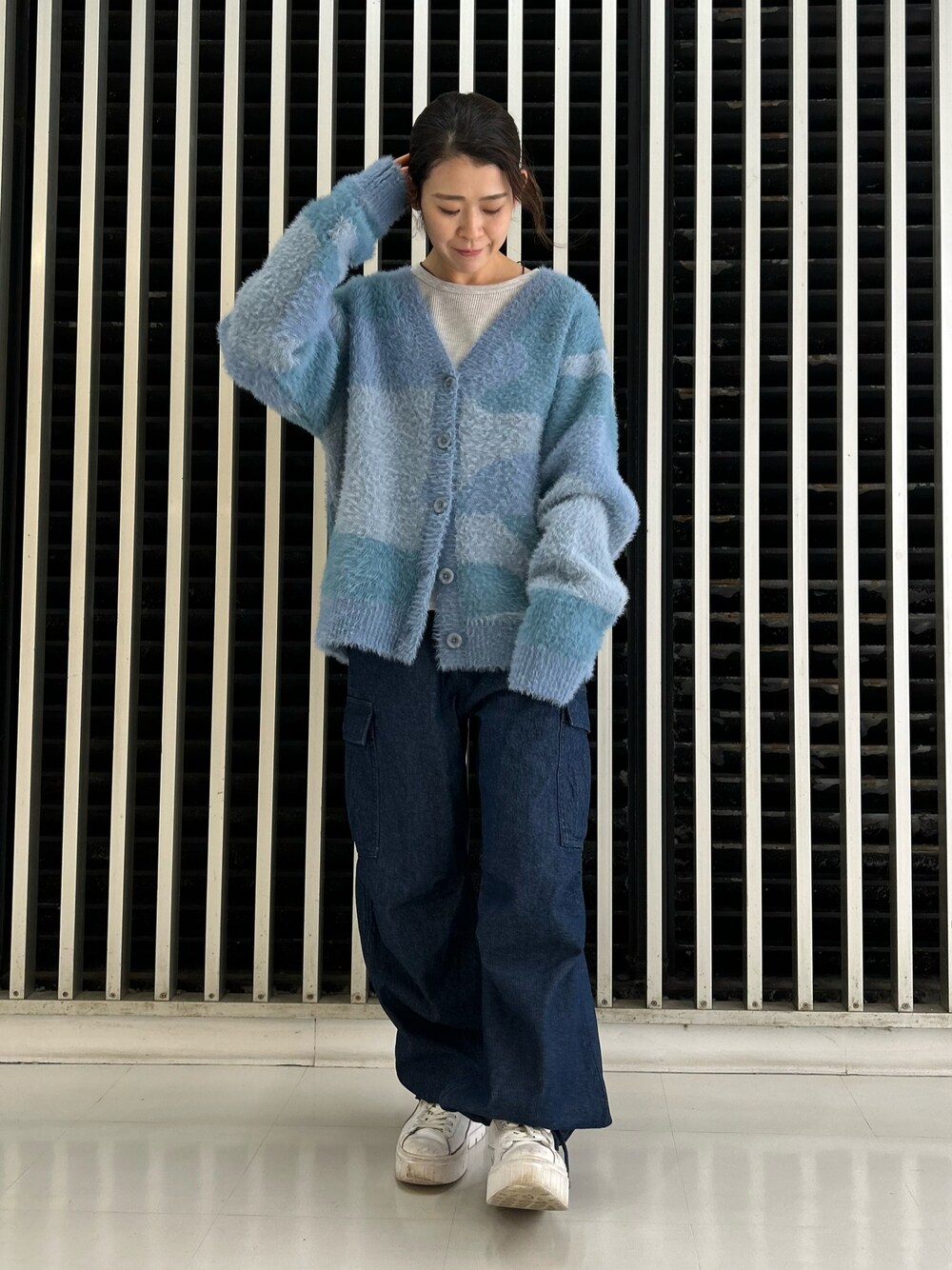 tシャツ LS COLOR STITCH EMB WAFFLE T-SHIRT/カラーステッチ刺繍ワッフルTシャツ レディース LS COLOR STITCH EMB WAFFLE T-SHIRT/カラーステッチ刺繍