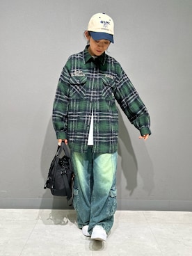 「AVIREX（アヴィレックス）のアイテム」を使った、Yasさん（レディース・156cm）の夏コーディネート