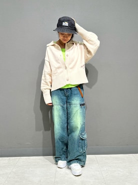 「AVIREX（アヴィレックス）のアイテム」を使った、Yasさん（レディース・156cm）の秋コーディネート