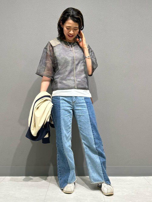 セール】MESH CAMO PRINT TOPS/メッシュカモ プリントトップス