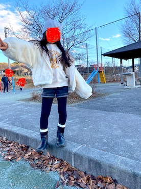 「coca（coca）（コカ）のアイテム」を使った、Pumさん（キッズ・120cm）の冬コーディネート