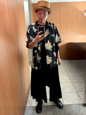 「Dr. Martens（ドクターマーチン）のアイテム」を使った、ぽんさん（メンズ・175cm）の夏コーディネート
