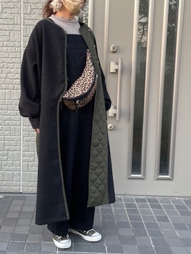「URBAN RESEARCH Sonny Label（アーバンリサーチサニーレーベル）のアイテム（オールインワン・サロペット）」を使った、こりんさん（レディース・168cm）の秋コーディネート