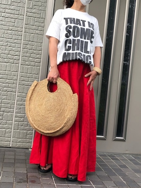 「LUCA（ルカ）のアイテム」を使った、こりんさん（レディース・168cm）の夏コーディネート