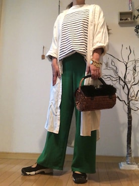 「ISOOK（アイスー）のアイテム」を使った、こりんさん（レディース・168cm）の秋コーディネート
