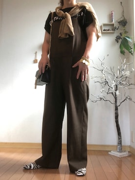 「journal standard L'essage（ジャーナルスタンダードレサージュ）のアイテム（サロペット/オーバーオール）」を使った、こりんさん（レディース・168cm）の秋コーディネート