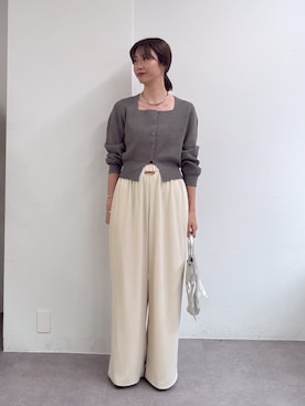 イワサキ カオリさん(レディース・167cm)の秋コーディネート