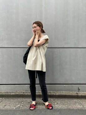 イワサキ カオリさん(レディース・165cm)の夏コーディネート