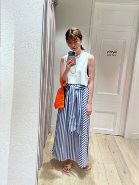 イワサキ カオリさん（レディース・167cm）の夏コーディネート