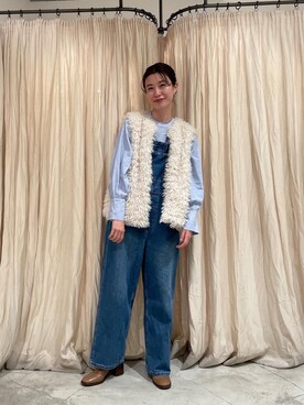 イワサキ カオリさん（レディース・165cm）の冬コーディネート