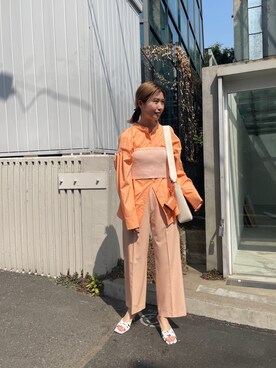 イワサキ カオリさん(レディース・167cm)の春コーディネート