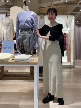 イワサキ カオリさん（レディース・167cm）の秋コーディネート