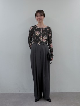 イワサキ カオリさん(レディース・167cm)の秋コーディネート