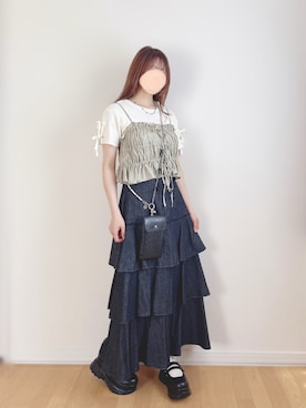 「アイテム（PC・スマホグッズ/家電）」を使った、𝚊𝚛𝚒𝚗𝚊ᙏ̤̫͚.* 𖥧⚘さん（レディース・152cm）の秋コーディネート