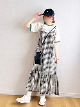 𝚊𝚛𝚒𝚗𝚊ᙏ̤̫͚.* 𖥧⚘さん（レディース・152cm）の夏コーディネート