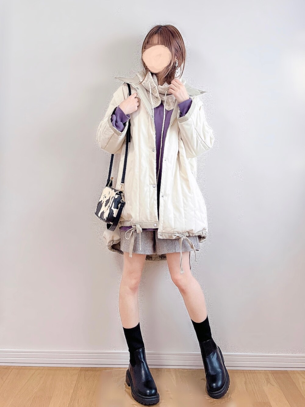 ãã¯ã€ãç³»ã®ããŠã³ãžã£ã±ãã/ã³ãŒããããŒãã«ç³»ã®ã¹ãŠã§ããããã©ãŠã³ç³»ã®ãã³ããççšããã¬ãã£ãŒã¹ã®å¬ã³ãŒãã£ããŒãã®1æç®ã®åç