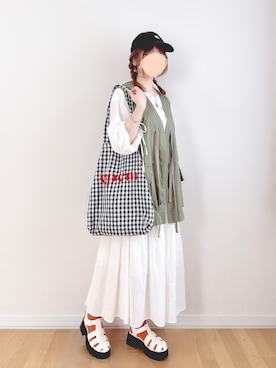 𝚊𝚛𝚒𝚗𝚊ᙏ̤̫͚.* 𖥧⚘さん（レディース・152cm）の夏コーディネート