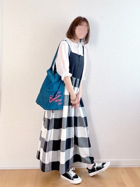「cepo（セポ）のアイテム（トートバッグ）」を使った、𝚊𝚛𝚒𝚗𝚊ᙏ̤̫͚.* 𖥧⚘さん（レディース・152cm）の夏コーディネート