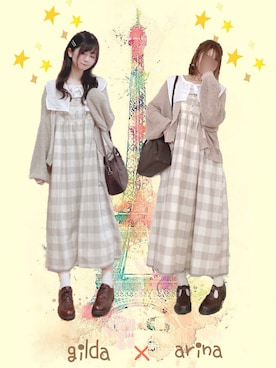 𝚊𝚛𝚒𝚗𝚊ᙏ̤̫͚.* 𖥧⚘さん（レディース・152cm）の夏コーディネート