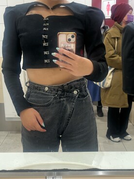 「ROSEAPPLE STUDIO（ローズアップルスタジオ）のアイテム」を使った、aさん（レディース・165cm）の冬コーディネート