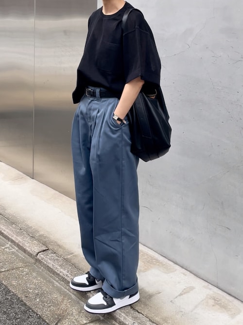 6（ロク）の「＜6(ROKU)＞SHORT WIDE KNIT PULLOVER/ニット