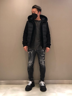 「TRANSIT（トランジット）のアイテム（トップス）」を使った、Ryuuutaさん（メンズ・166cm）の夏コーディネート