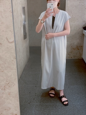 「feepur（フェピュール）のアイテム（ワンピース/ドレス）」を使った、hana.さん（レディース・164cm）の夏コーディネート