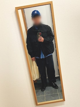 「le（ル）のアイテム（トップス）」を使った、ラスティーさん（メンズ・178cm）の冬コーディネート